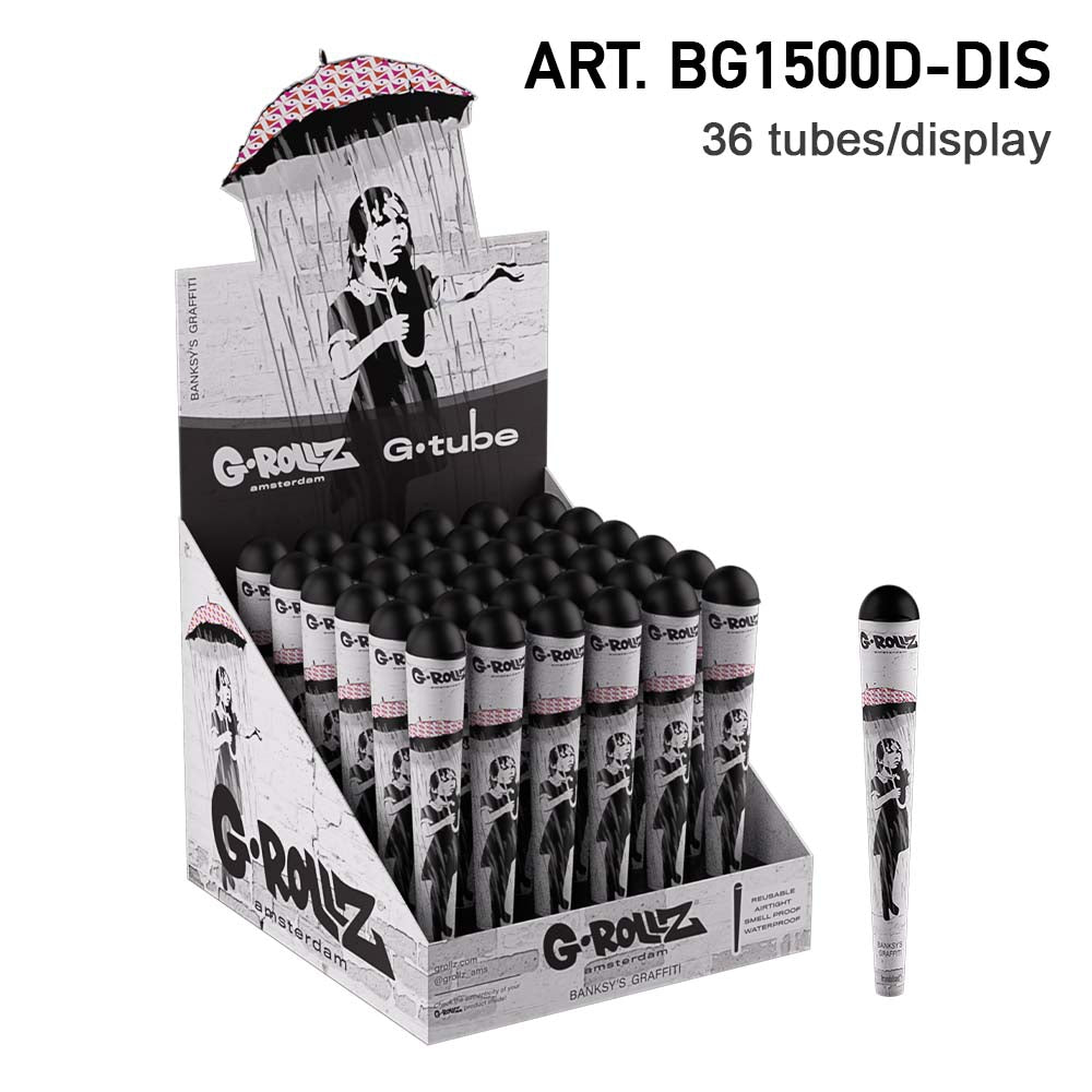 G-ROLLZ | G-Tube 'Banksy‘ Joint Aufbewahrung, Cone Holder Umbrella Girl Edition