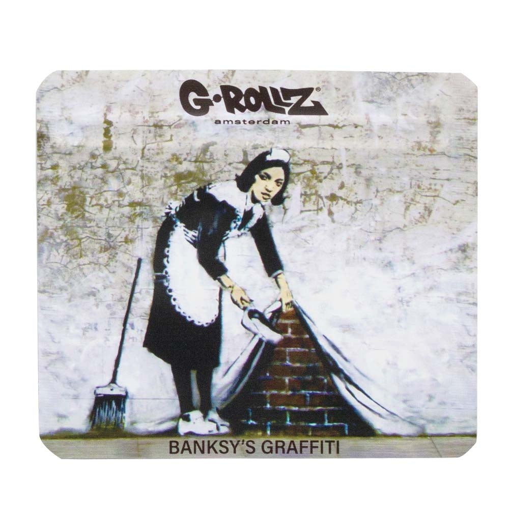 G-Rollz | Banksy Graffiti 'Camden Maid‘ Design 90x80 mm Smell Proof Bag